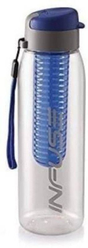 madhu store Infuse Plastic Water Bottle, With Detachable (blue) 800 ml Sipper  (Pack of 1, Clear, Plastic)
