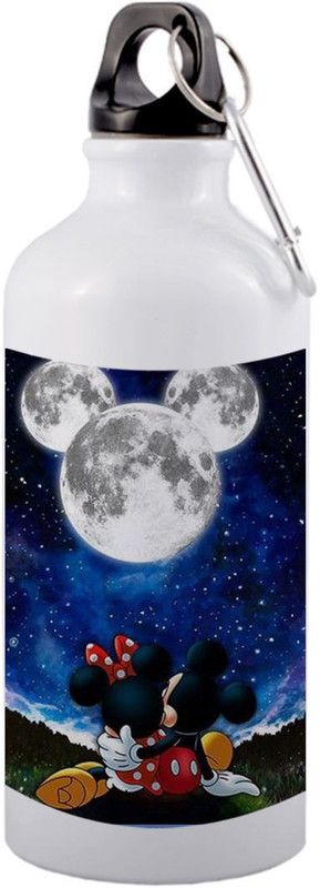 COLOR YARD best cartoons fly in the sky design on white 600 ml Sipper  (Pack of 1, White, Aluminium)