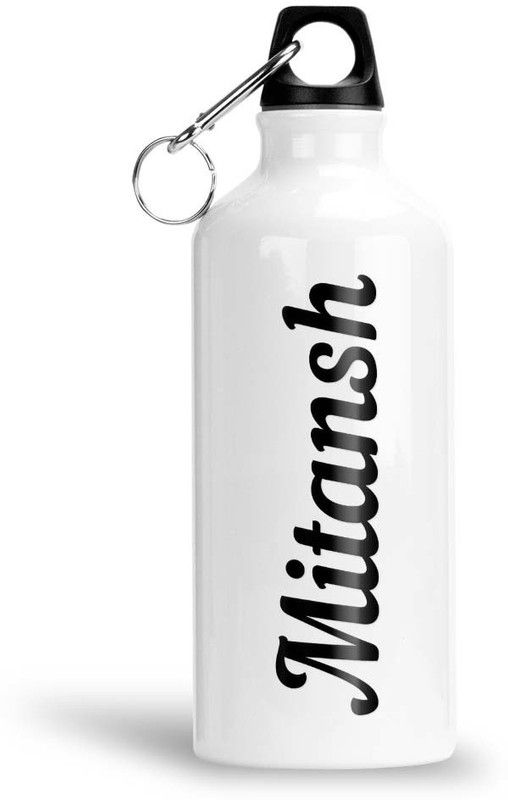 Furnish Fantasy Aluminium Sipper Bottle - Best Gift for Happy Birthday for Kids, Name - Mitansh 600 ml Sipper  (Pack of 1, White, Aluminium)