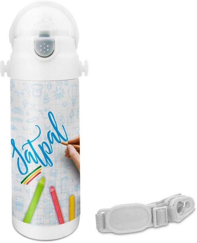 HOT MUGGS Satpal - Crayons Insulated Astro Bottle 350 ml Sipper  (Pack of 1, Multicolor, Steel)