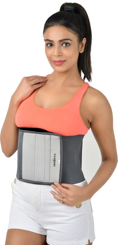 LivEasy Abdominal Belt after delivery for Tummy Reduction & Body Shape | Slimming Belt Abdominal Belt  (Grey)