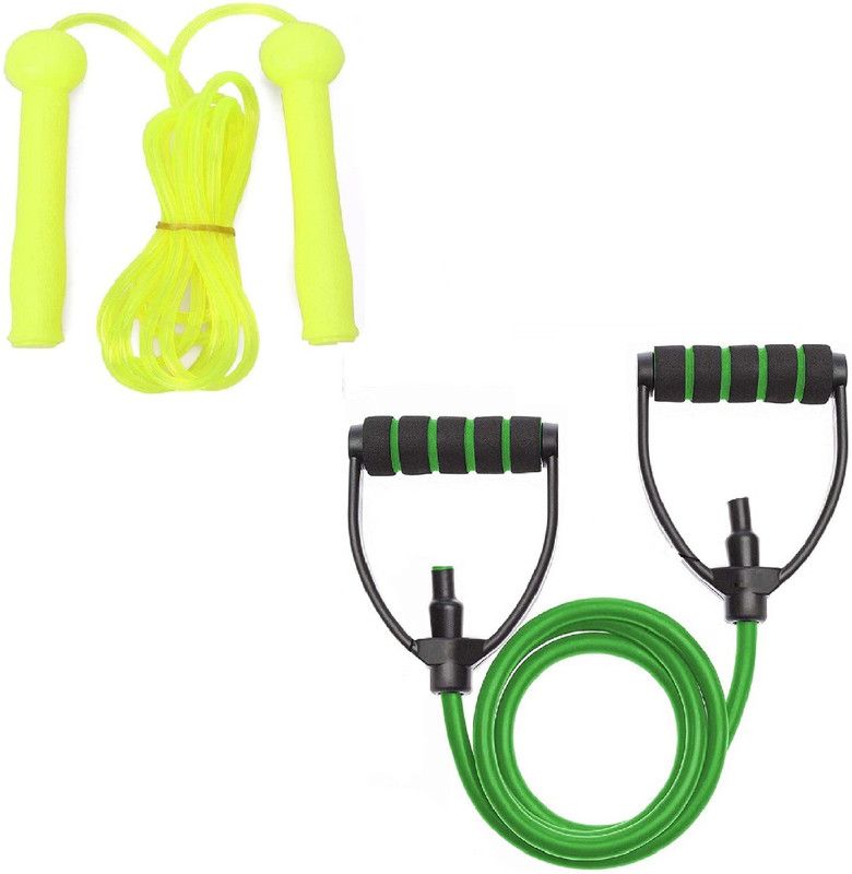 Dr Pacvu 2PACK|Toning Tube with Jump Skipping Rope|Body Stretching and Exercise Equipment Fitness Accessory Kit Kit