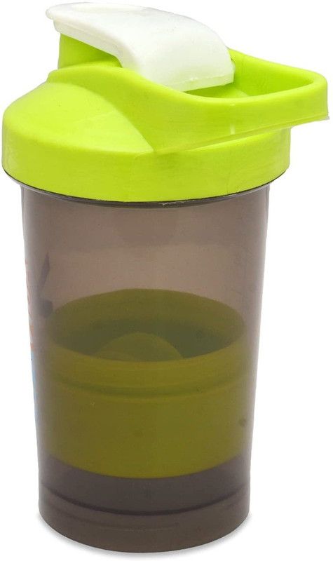 Accvida Supplement Shaker for Gym 450 ml Shaker  (Pack of 1, Green, Plastic)