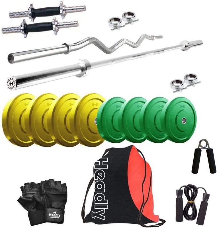 Headly 18 kg Premium CP-HR-18KGCOMBO2 Coloured Home Gym Combo