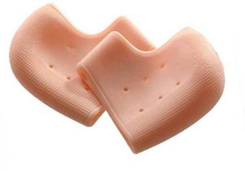 RBS Silicone Gel Heel Pad Socks For Heel Pain Relief,Dry Hard Cracked , (FREE SIZE) Heel Support  (Multicolor)