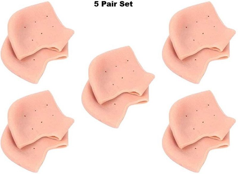 eBuyEnjoy Silicone Anti Heel Crack Moisturizing Socks, Pain relief (5 Pair) Heel Support
