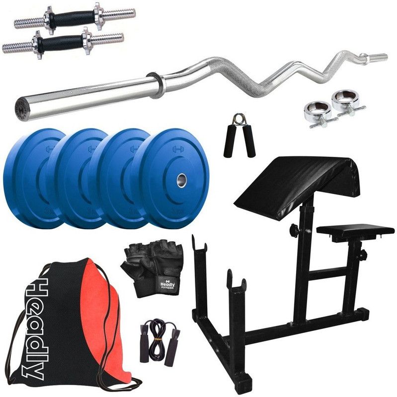 Headly 12 kg Premium CP-HR-12KGCOMBO11 Coloured Home Gym Combo