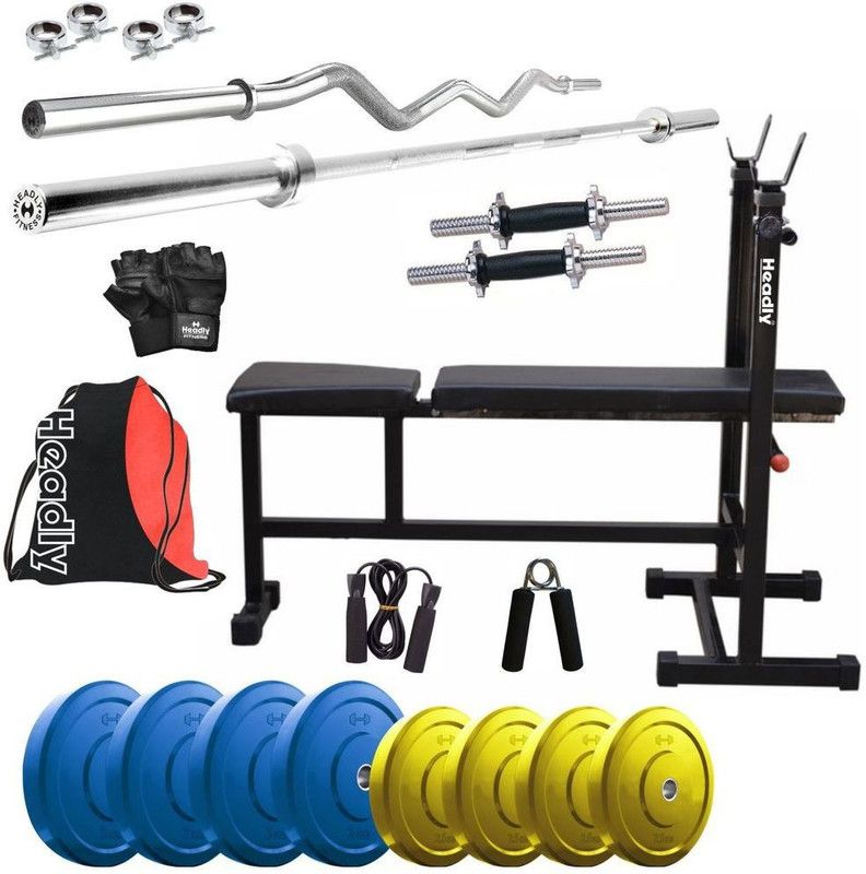 Headly 22 kg Premium CP-HR-22KGCOMBO5 Coloured Home Gym Combo
