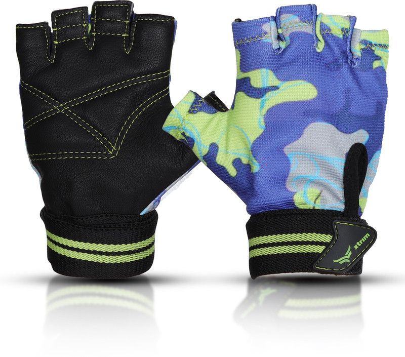 Xtrim Flair Leather |Professional Weightlifting, Fitness and Workout for Women Gym & Fitness Gloves  (Blue)