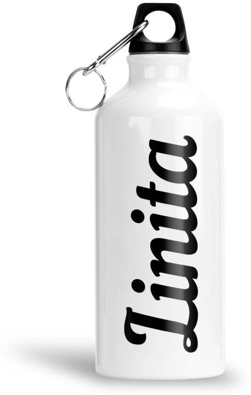 Furnish Fantasy Aluminium Water Bottle 750ml - Best Gift for Happy Birthday, Return Gift, Linita 750 ml Sipper  (Pack of 1, White, Aluminium)