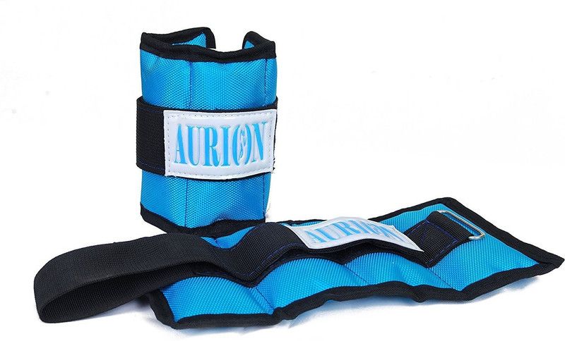 Aurion by 10Club Wrist Weights 1 Kg x 2 Total 2 kg Home Gym Weight Bands perfect for fitness Blue Ankle & Wrist Weight  (2 kg)