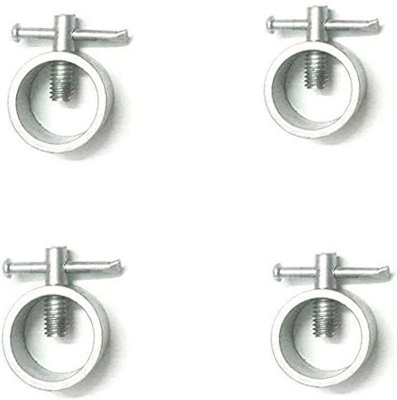 Dinetic Steel Locks for Gym Rod ( Pack of 4 ) Weight Lifting Bar  (Silver)