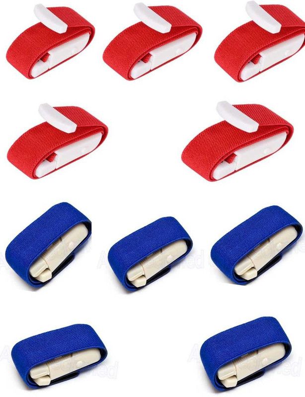 FICUS Tourniquet Band with Plastic Buckle Red & BLUE COMBINE ( Pack Of 10) Fitness Band  (Pack of 10)