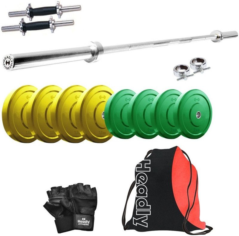 Headly 18 kg Premium CP-HR-18KGCOMBO10 Coloured Home Gym Combo