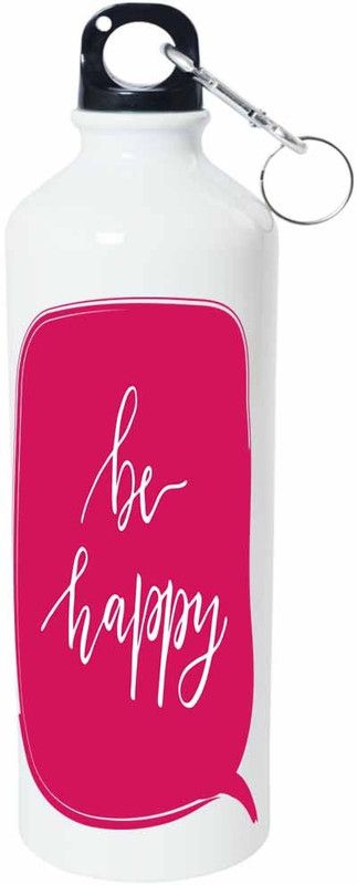 ShopBuzz Be Happy Sipper Water Bottle 750 Ml 750 ml Sipper  (Pack of 1, Multicolor, Aluminium)