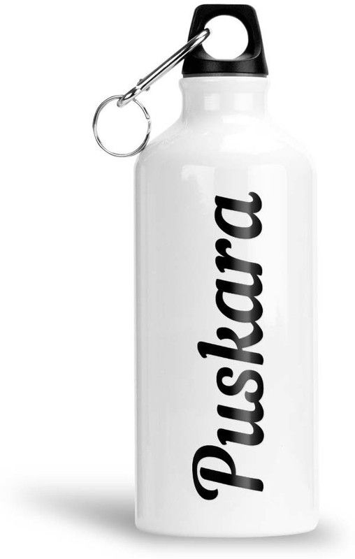 Furnish Fantasy Aluminium Sipper Bottle - Best Gift for Happy Birthday for Kids, Name - Puskara 600 ml Sipper  (Pack of 1, White, Aluminium)