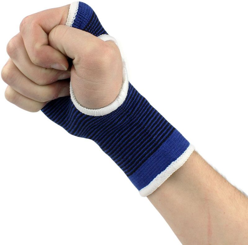 Yeahmom Palm Support Gym & Fitness Gloves (Blue Hand Support  (Blue)