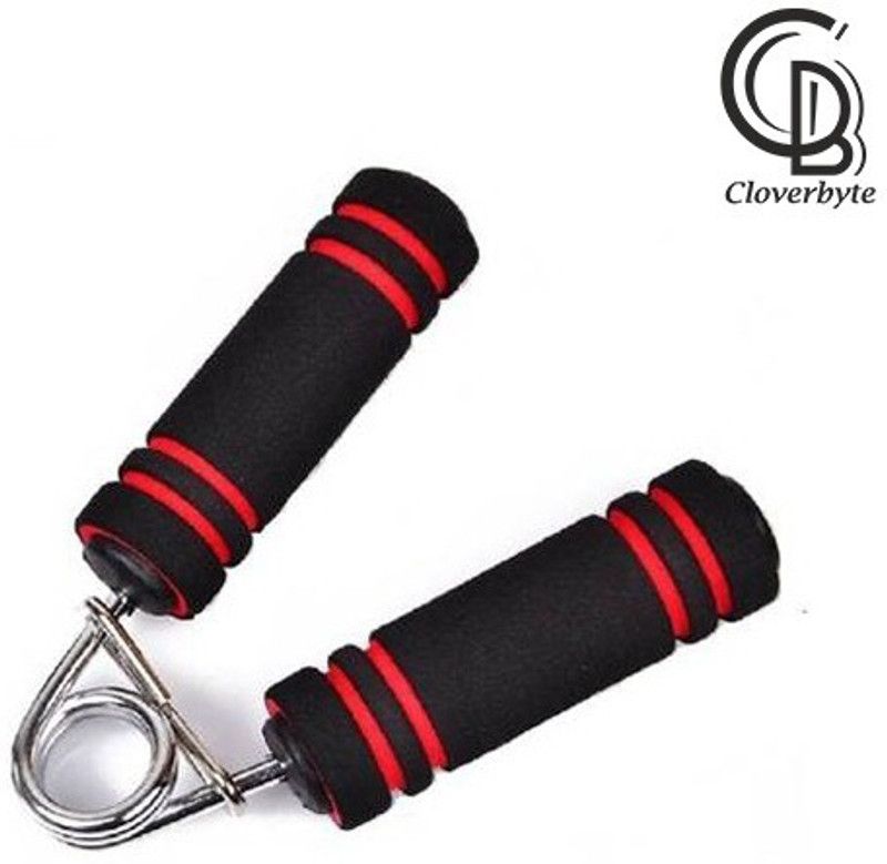 CLOVERBYTE Foam Grip Wrist Exercise (Pack Of 1) Hand Grip/Fitness Grip (Red, Black) Hand Grip/Fitness Grip