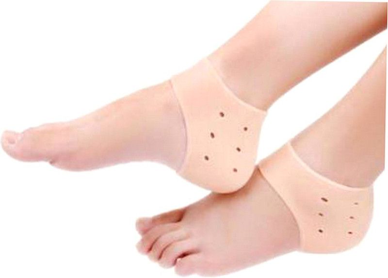 Jyot Enterprise half silicone gel anti crack heel Heel Support  (Beige)