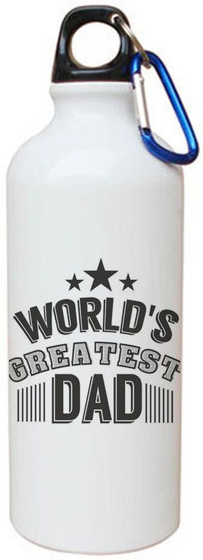 LOF Father day gift for grandpa daddy papa Water Bottle D-20 600 ml Sipper  (Pack of 1, Multicolor, Aluminium)