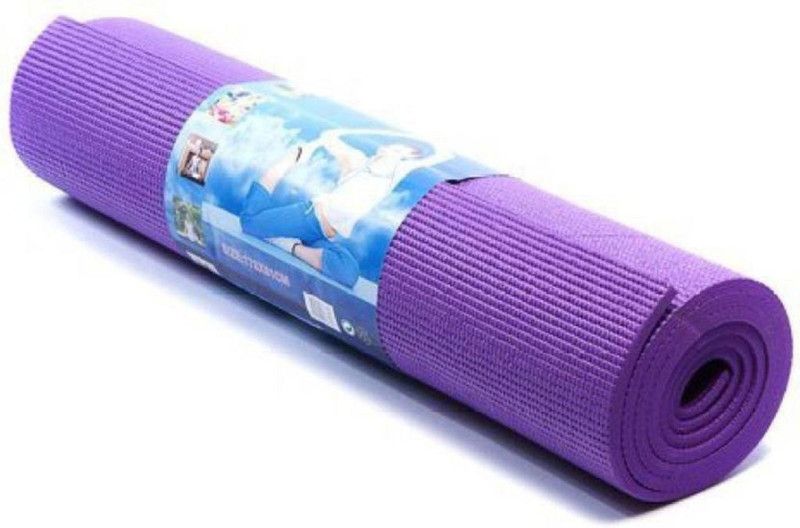 Shreejee Non Slip Eco Friendly Mat/Exercise Mat/ Gym Mat / Sports Mat Purple 4 mm Yoga Mat