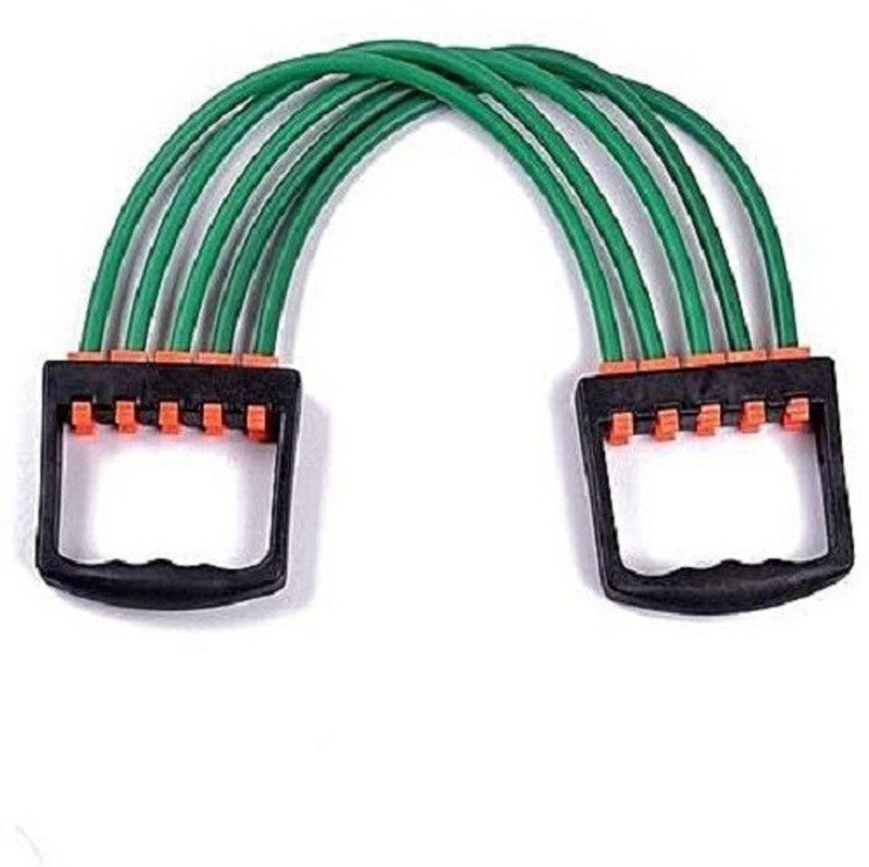 Magnusdeal Adjustable 5-Spring Chest Expander Pull Stretcher Hand Grip/Fitness Grip  (Multicolor)