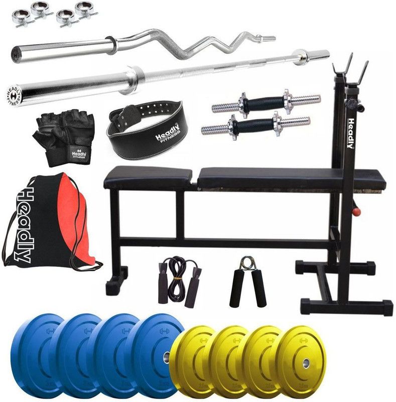 Headly 22 kg Premium CP-HR-22KGCOMBO6 Coloured Home Gym Combo