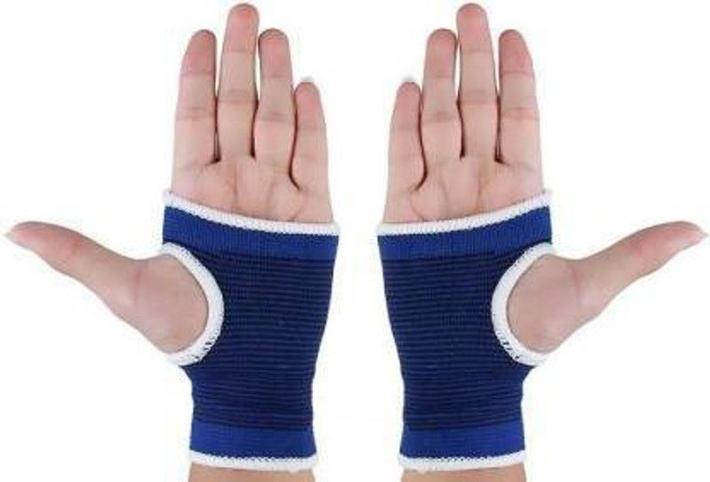 SBR Sports ''Elastic Palm Wrist Grip Support Protector Brace Sleeve Support Hand Support  (Blue)