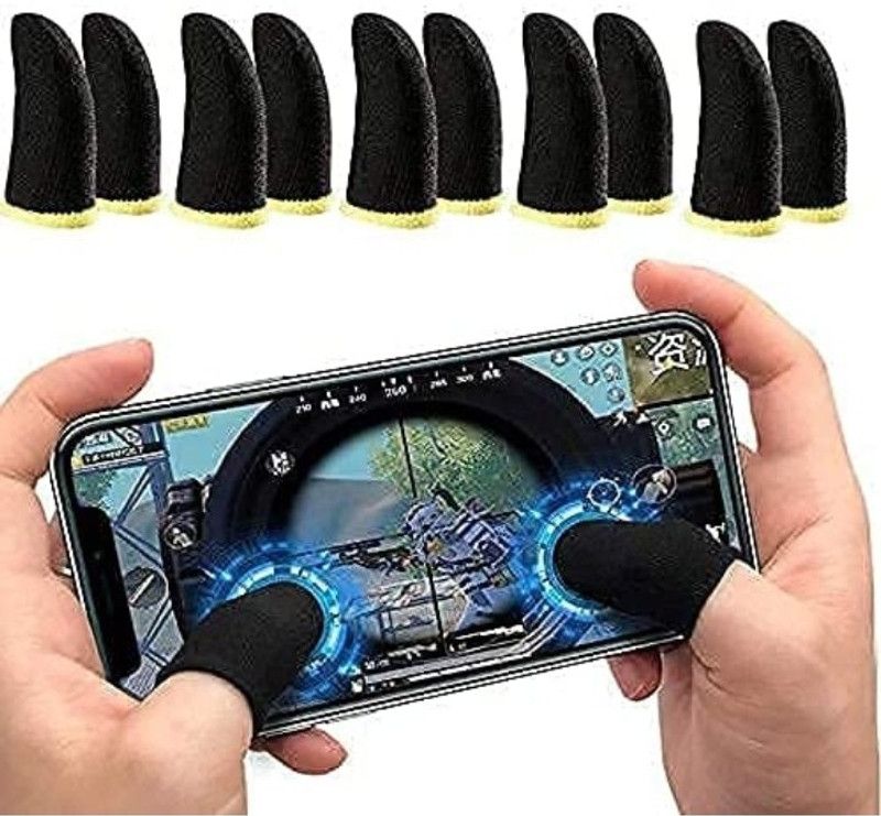 Red Champion PUBG Finger Sleeve for Thumb Grip, Finger Sleeve for PUBG (5 Pair / 10 Sleeves) Finger Sleeve  (Pack of 10)