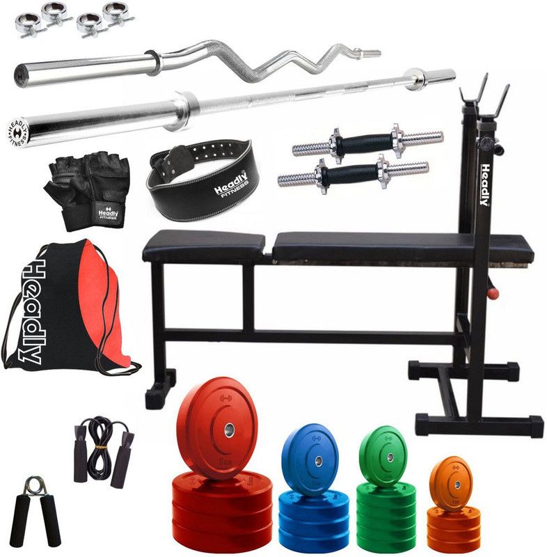 Headly 48 kg Premium CP-HR-48KGCOMBO6 Coloured Home Gym Combo