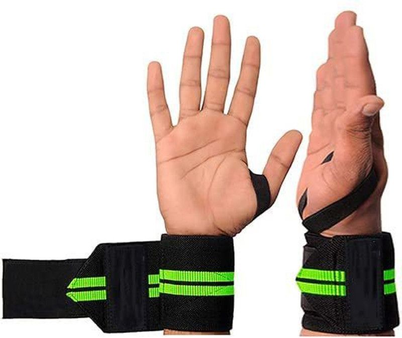 JVN 11012 Weightlifting Wrist Support Wrap Band with Thumb Loop Strap for Gym Hand Support