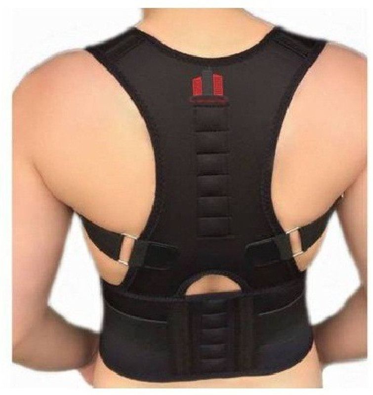Fidrox Imperia Magnetic Therapy Posture Corrector Shoulder Back Support Back & Abdomen Support  (Black)