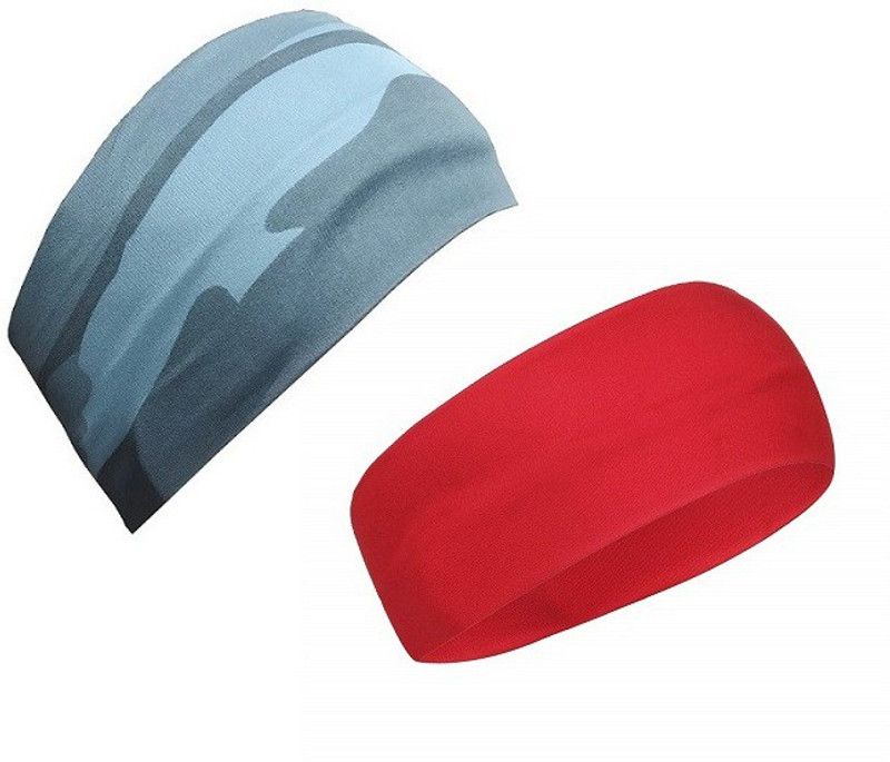 Adhvik Combo Of 2 Pcs Multicolor Men & Women Running/fitness/yoga/workout/gym Sweat Head Fitness Band