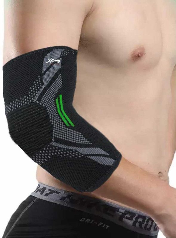 Xfinity Fitness super stretchable compression knee sleeve (pack of 1) Knee Support  (Black)