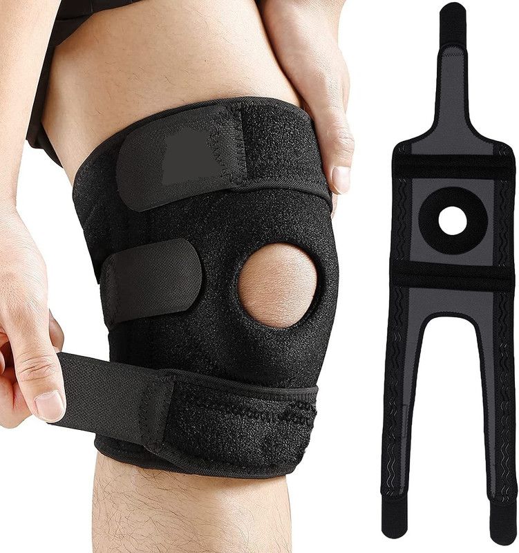 ANTONIS Premium Knee Support Open Patella, Breathable Knee Cap Brace for Arthritis Knee Support  (Black)