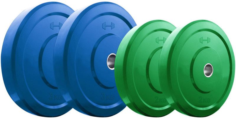 KRX Premium 10 Kg Coloured Multicolor Weight Plate  (10 kg)