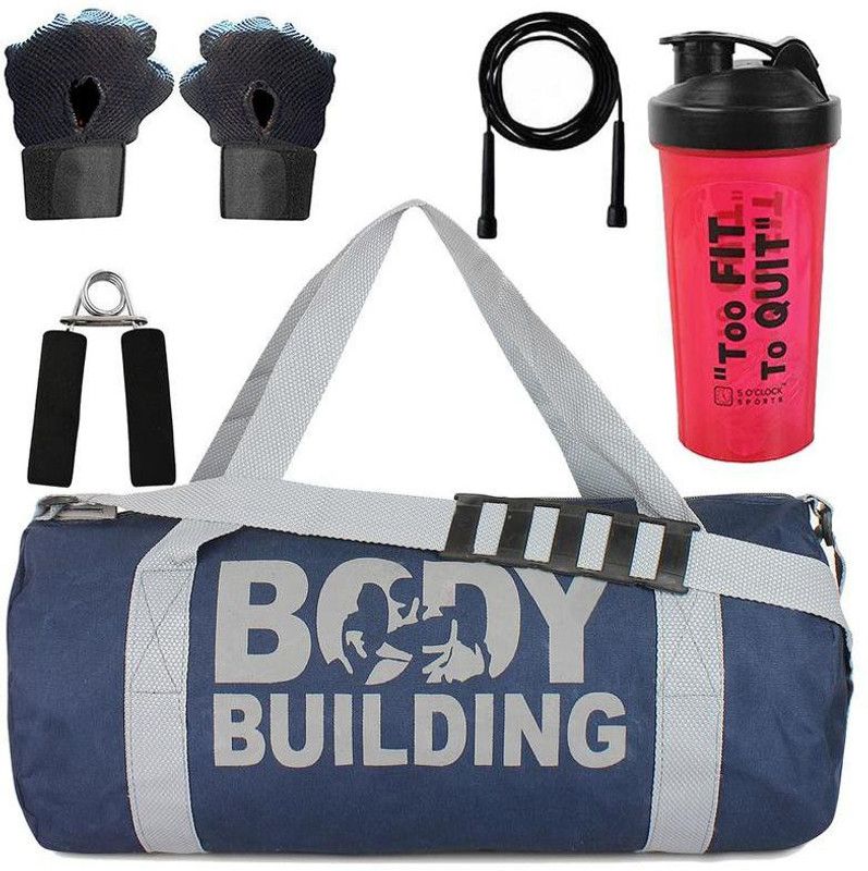 5 O' CLOCK SPORTS Version Sports Combo of Body Building (Blue) Gy Fitness Accessory Kit Kit
