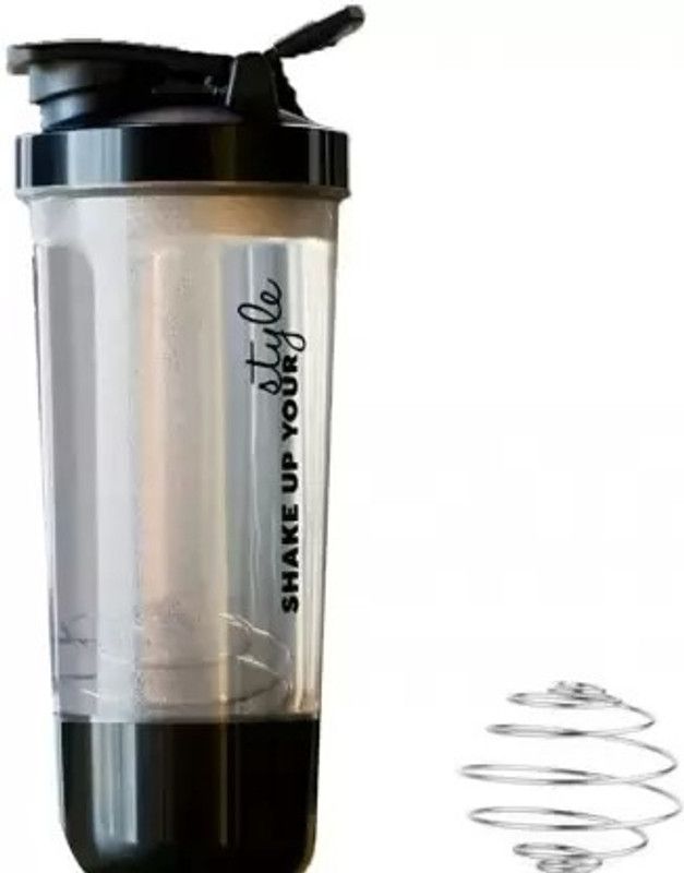 PRIMEFAIR Pro Fitness Series Shaker With Mixer 600 ml Shaker (Multicolor, Plastic) 600 ml Shaker  (Pack of 1, Multicolor, Plastic)