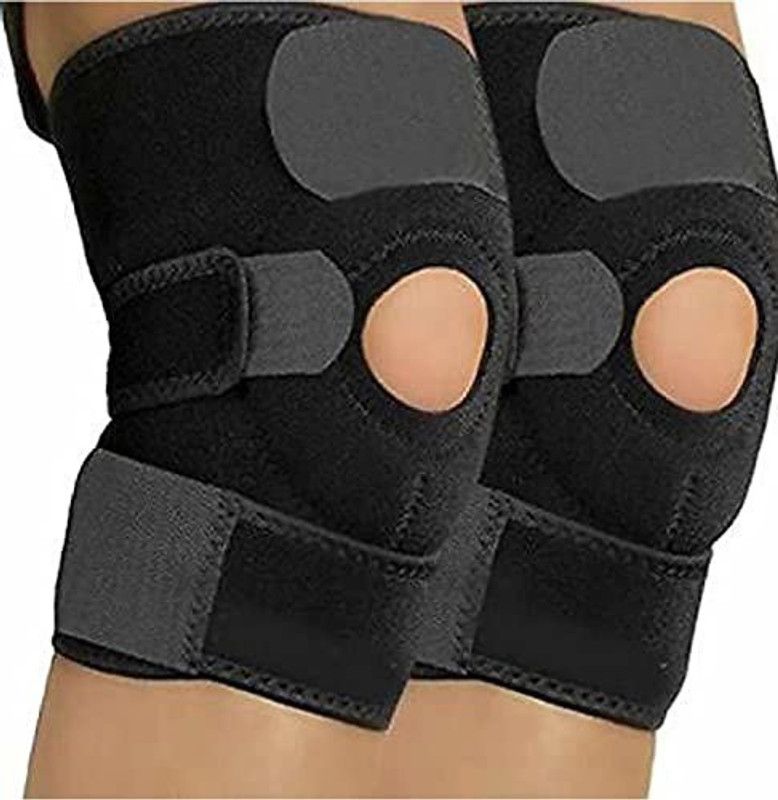 ANTONIS Knee Compression Sleeves for Tendonitis Pain Relief, Tennis, Volleyball, Cricket Knee Support  (Black)
