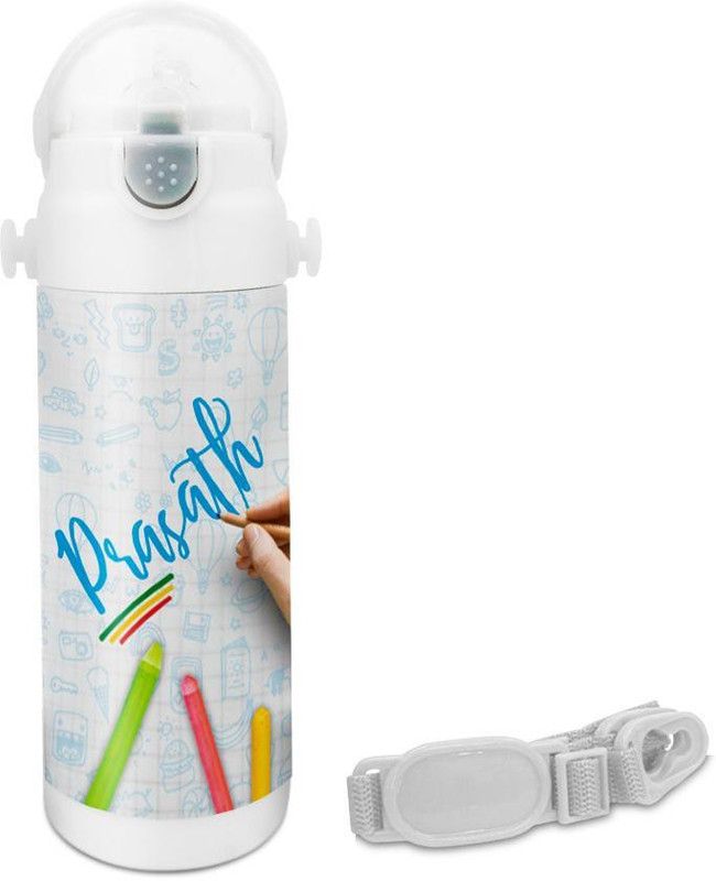 HOT MUGGS Prasath - Crayons Insulated Astro Bottle 350 ml Sipper  (Pack of 1, Multicolor, Steel)
