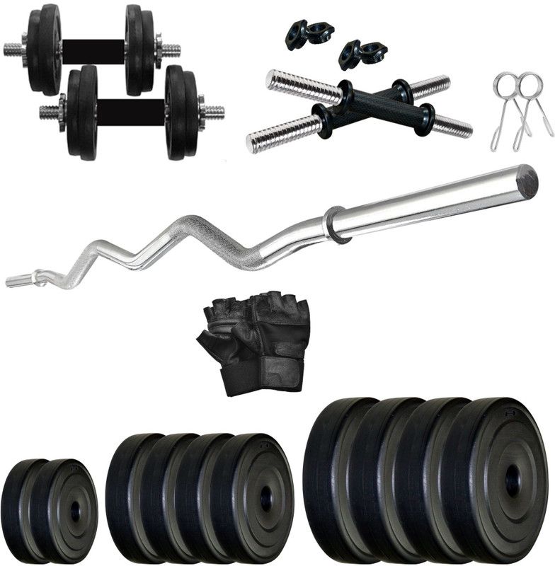 KRX 45 kg PVC COMBO 4-WB-SL Home Gym Combo