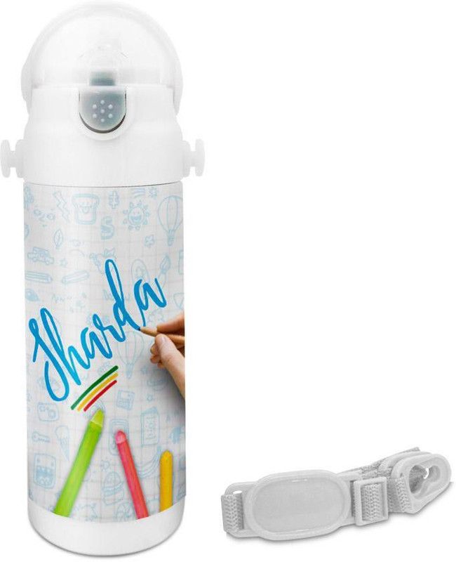 HOT MUGGS Sharda - Crayons Insulated Astro Bottle 350 ml Sipper  (Pack of 1, Multicolor, Steel)