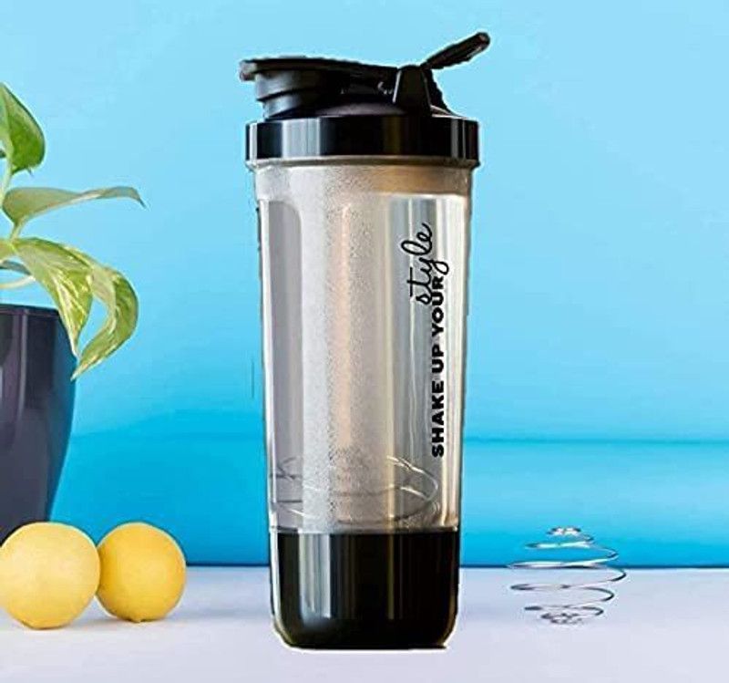 KIYARA ENTERPRISE 600ML PRO Shaker Bottle Gym Shaker Pro 600 ml Shaker  (Pack of 1, Multicolor, Plastic)