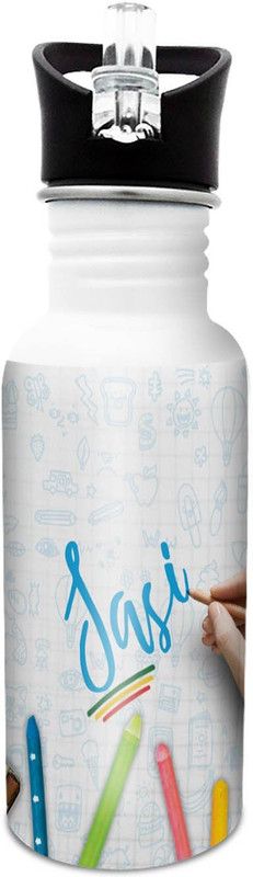 HOT MUGGS Sasi-Crayons 600 ml Sipper  (Pack of 1, Multicolor, Steel)