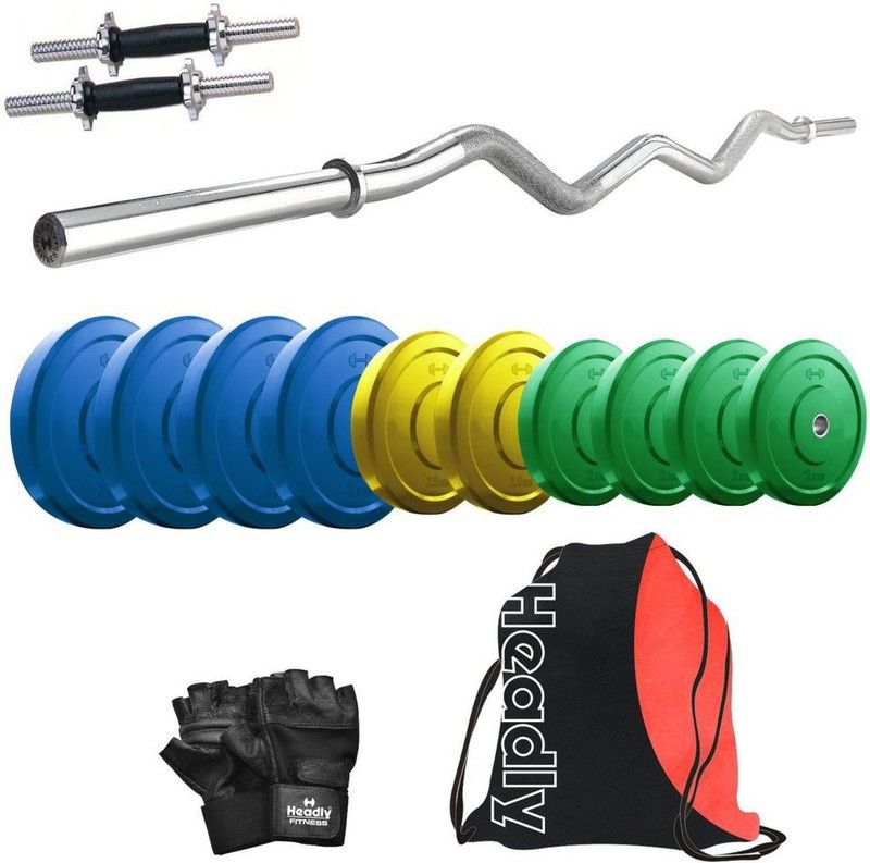 Headly 25 kg Premium CP-HR-25KGCOMBO4 Coloured Home Gym Combo