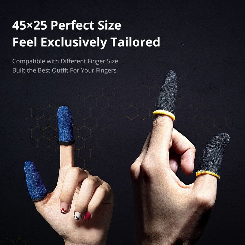 TQS PUBG finger sleeves for gaming Finger Sleeve  (Pack of 2)