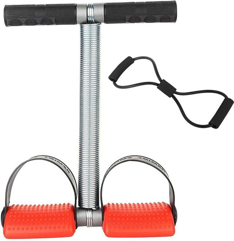 MUNSHINE Single Spring Tummy Trimmer With Resistance Tube For Anytime Workout Fitness Accessory Kit Kit