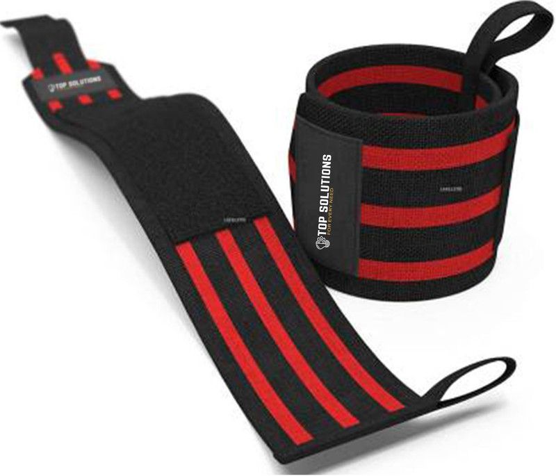 Top Solutions For Every Need FITNESS NEVER GIVE UP Wrist Wrap Wrist Bands Wrist Straps Hand support Wrist Support  (Red, Black)