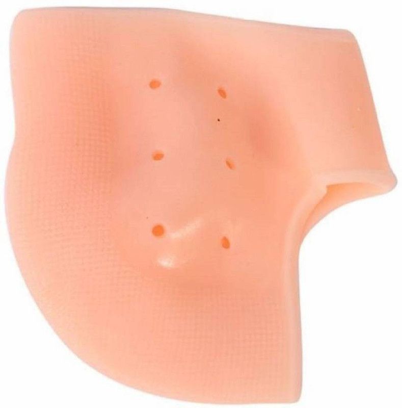 H D Enterprise Silicon Gel Heel Socks Heel Support  (Orange)