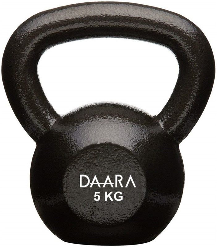 DAARA Premium Solid Cast Iron 5Kg Black Kettlebell  (5 kg)